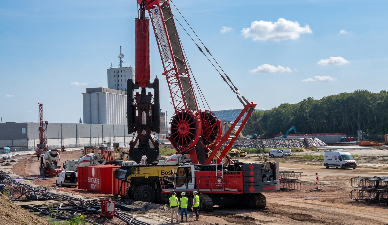 Ring d'Anvers — Grande grue chantier OWK